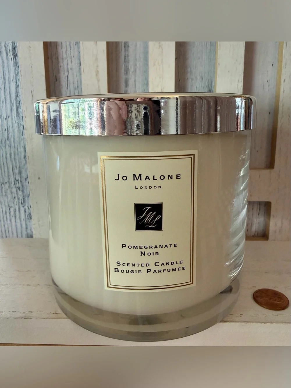 Jo Malone POMEGRANATE NOIR Luxury 3-Wick Scented Large Candle New/Unused 3.15”